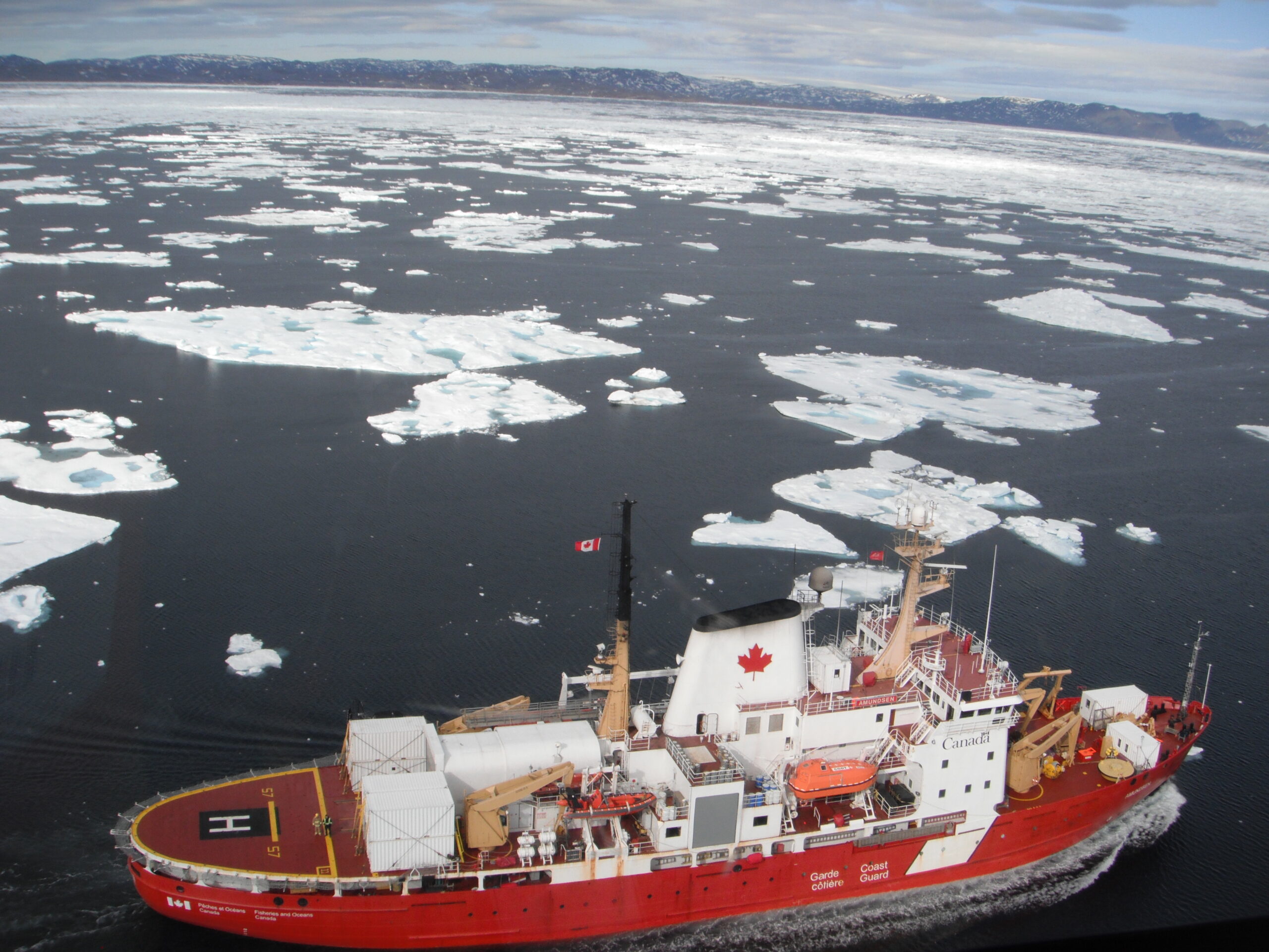 Canadian research icebreaker CCGS Amundsen.